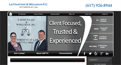 Desktop Screenshot of lafountainwollman.com